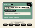 Cheaper Than Therapy - Handmade Bar Soap, Gift