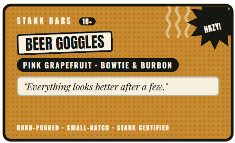 Beer Goggles Bar Soap – Pink Grapefruit & Bourbon