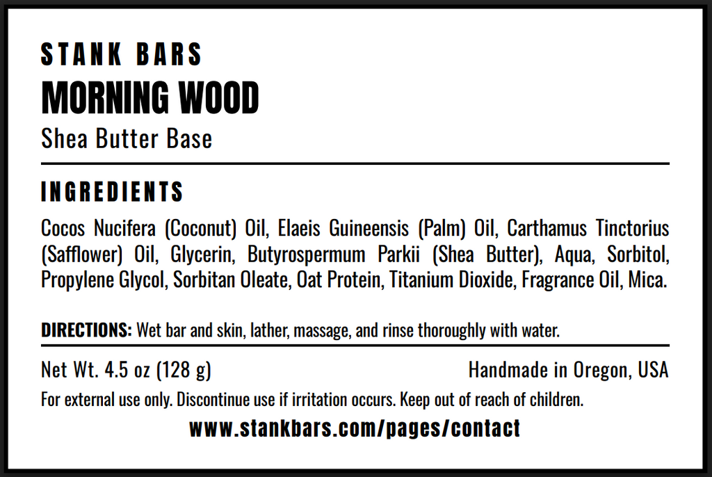 Morning Wood - Handmade Bar Soap Funny Gift, Co-Worker