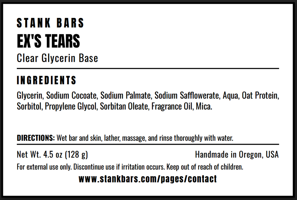 Ex's Tears Garden Mint Glycerin Bar Soap Gift
