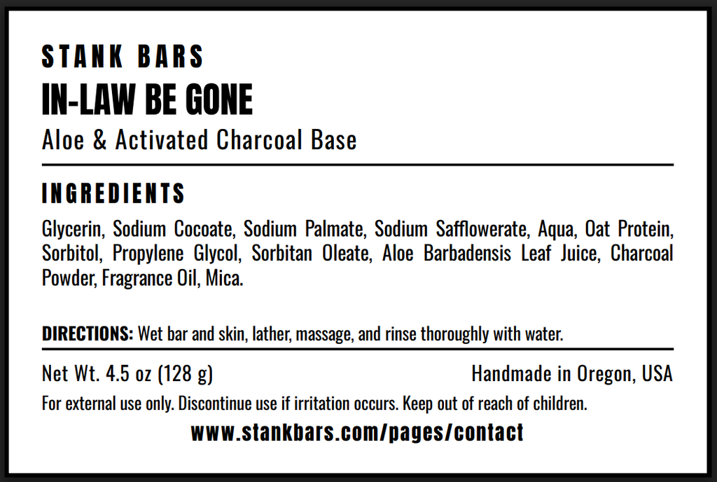 In-Law Be Gone Funny Cedarwood Bar Soap Gift