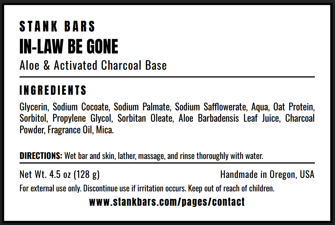 In-Law Be Gone Funny Cedarwood Bar Soap Gift